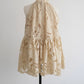 flower lace gather tops