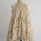 flower lace gather tops