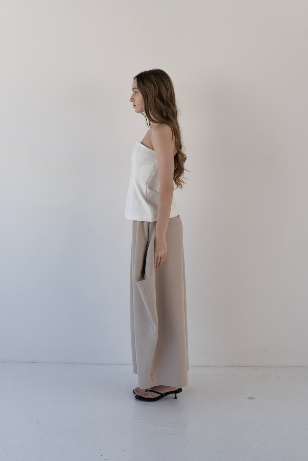 cocoon tuck pants