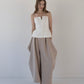 cocoon tuck pants