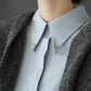 bijou collar volume shirt