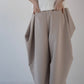 cocoon tuck pants