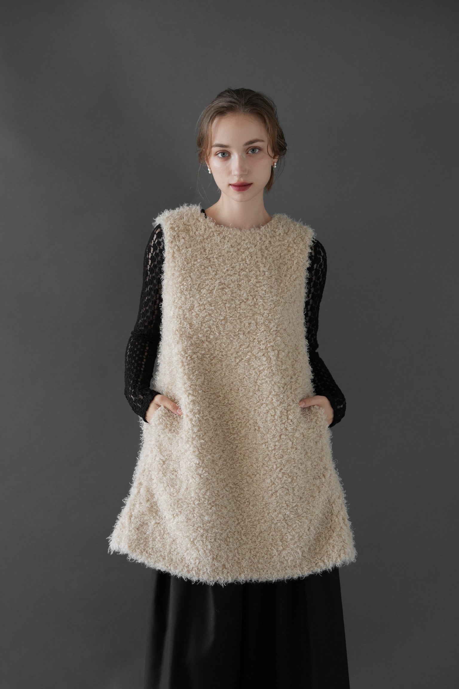 fur vest one-piece – Acka online store
