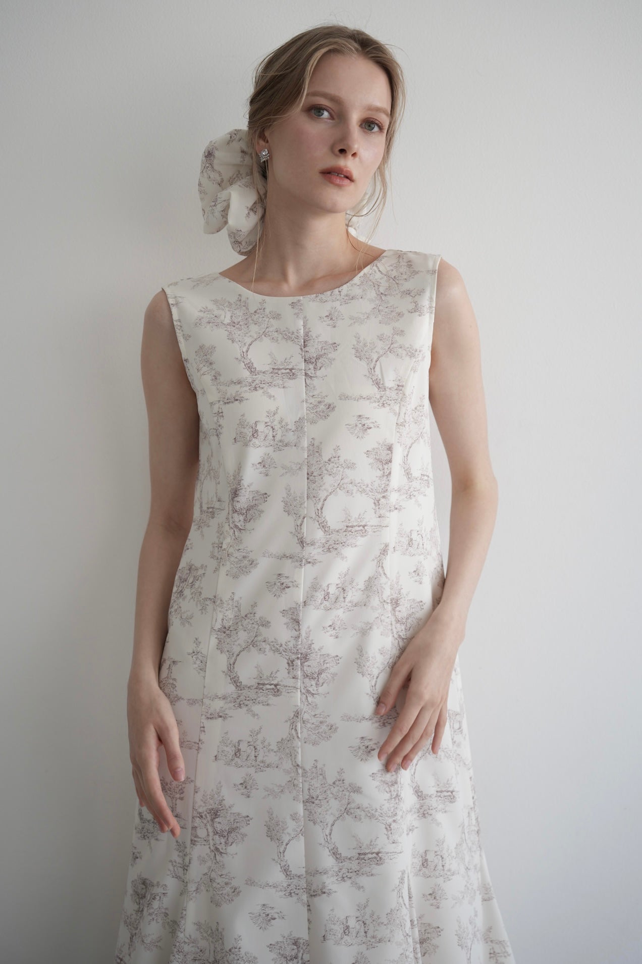 botanical balloon one-piece