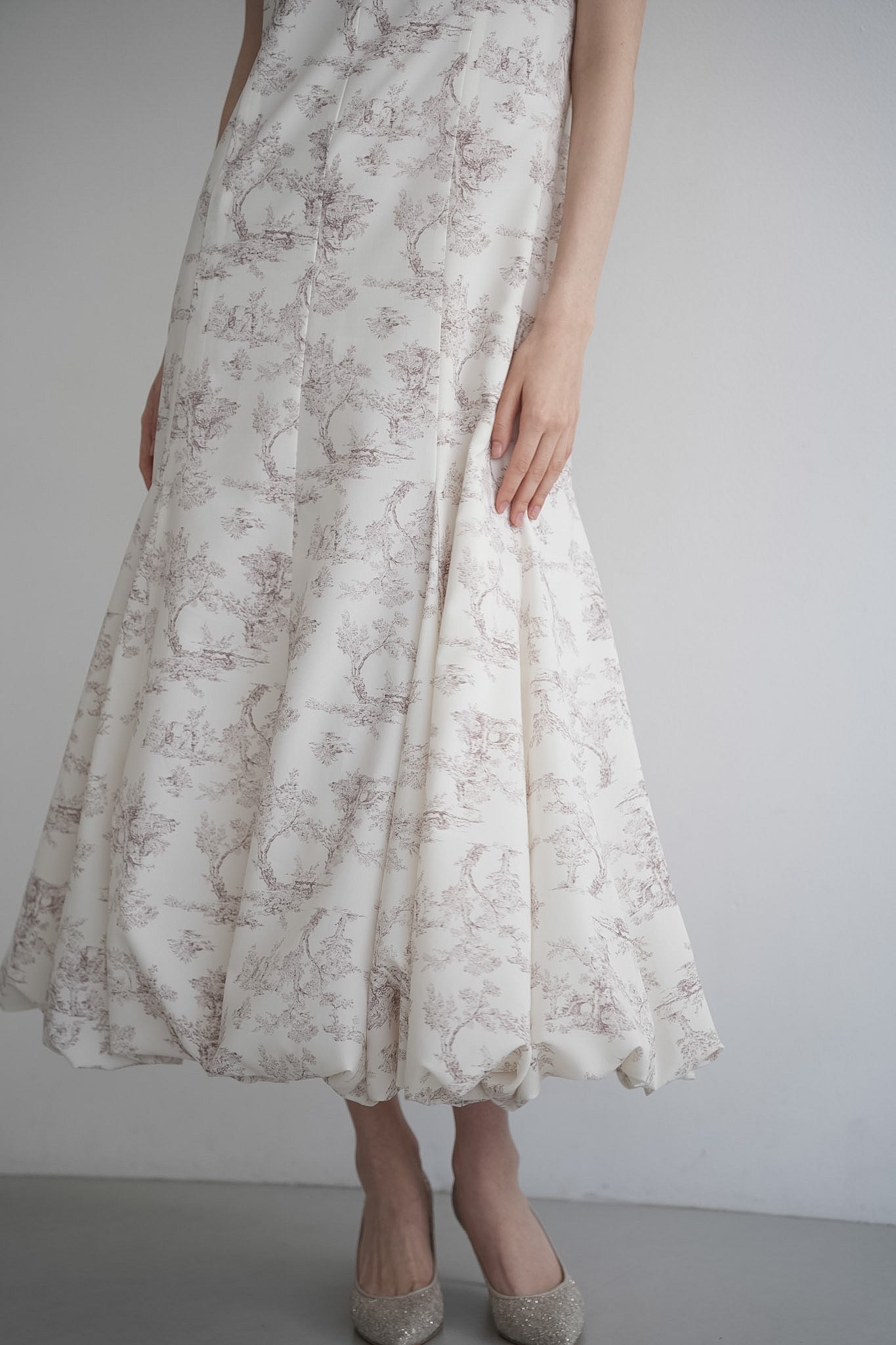 botanical balloon one-piece