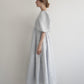 puff sleeve flare one-piece