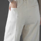 embroidery straight slacks