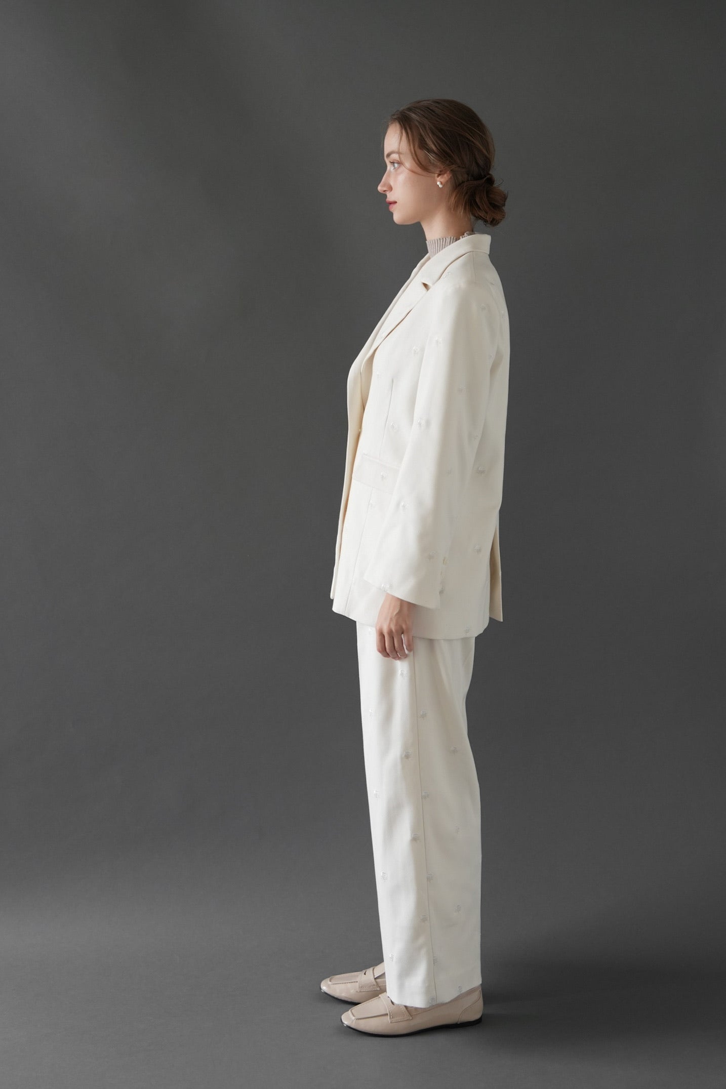 embroidery tailored jacket