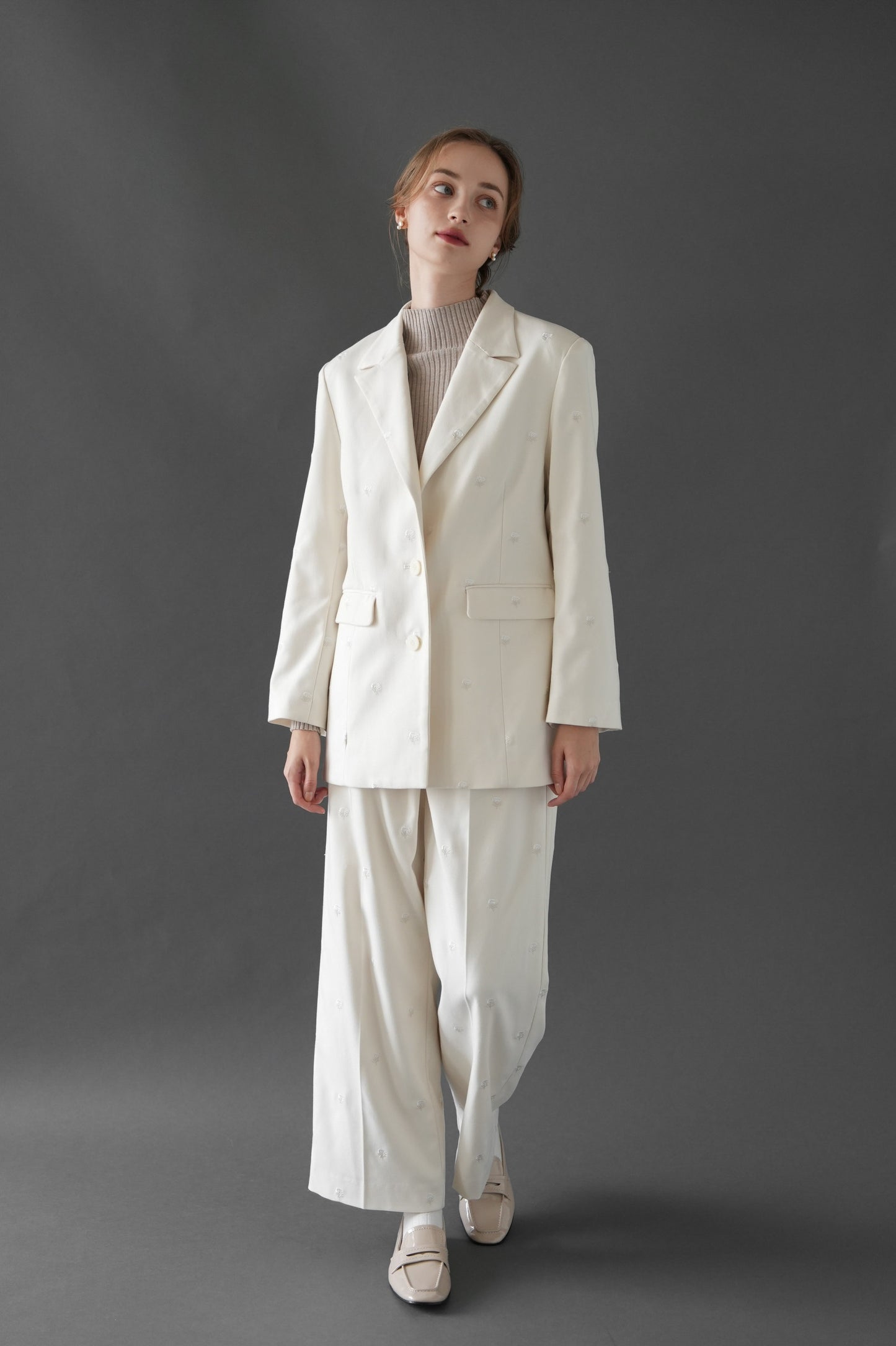 embroidery tailored jacket