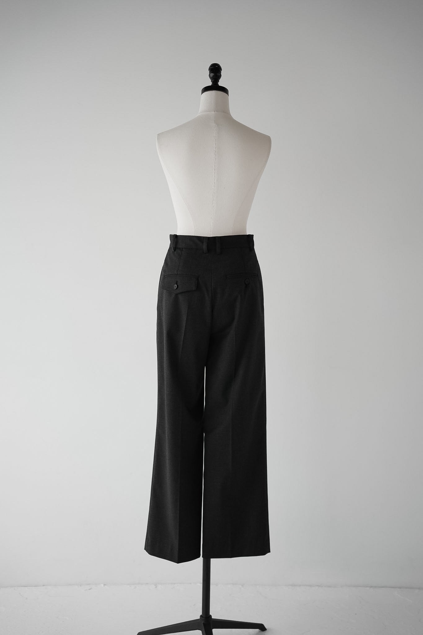 mannish tuck slacks