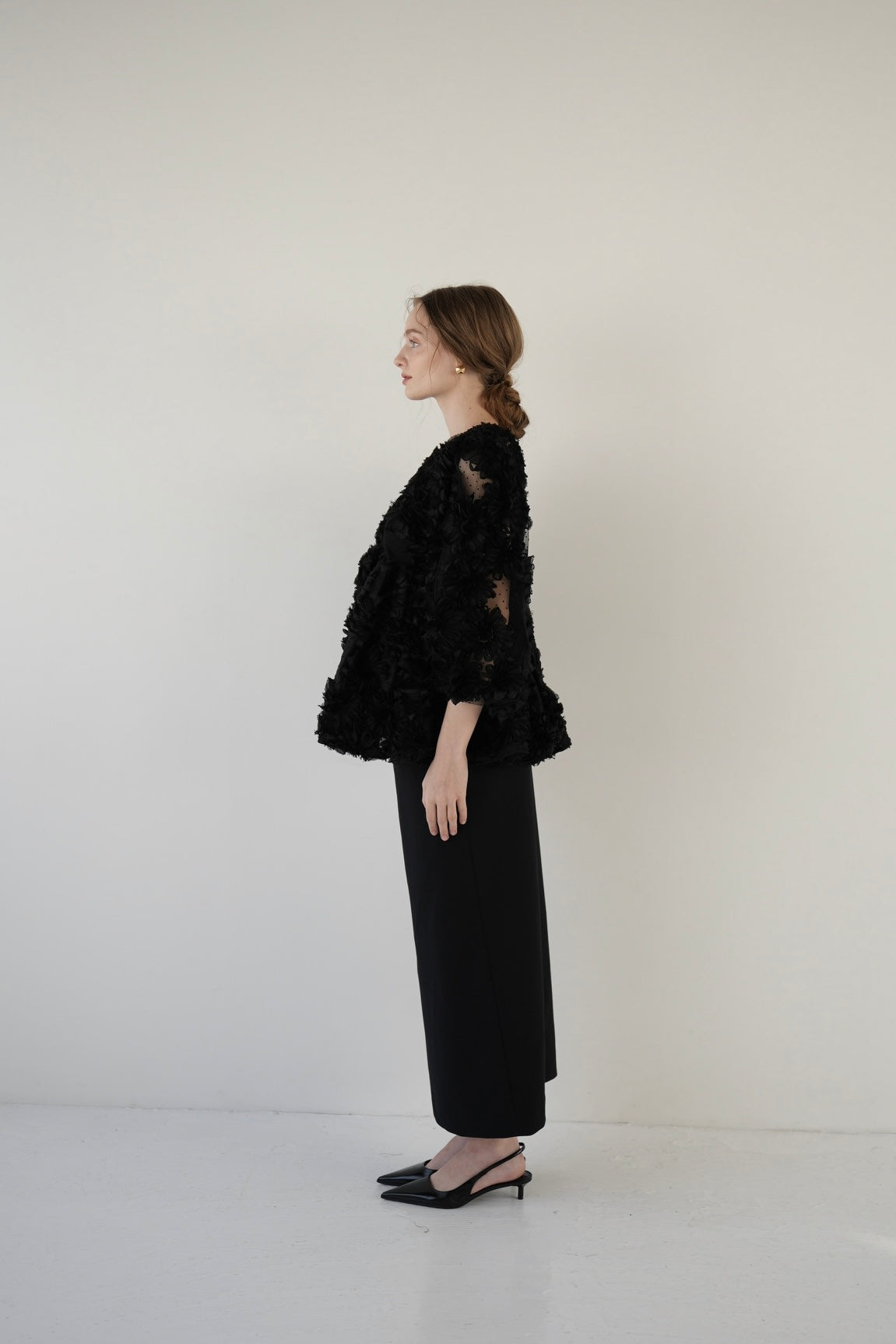 flower peplum blouse