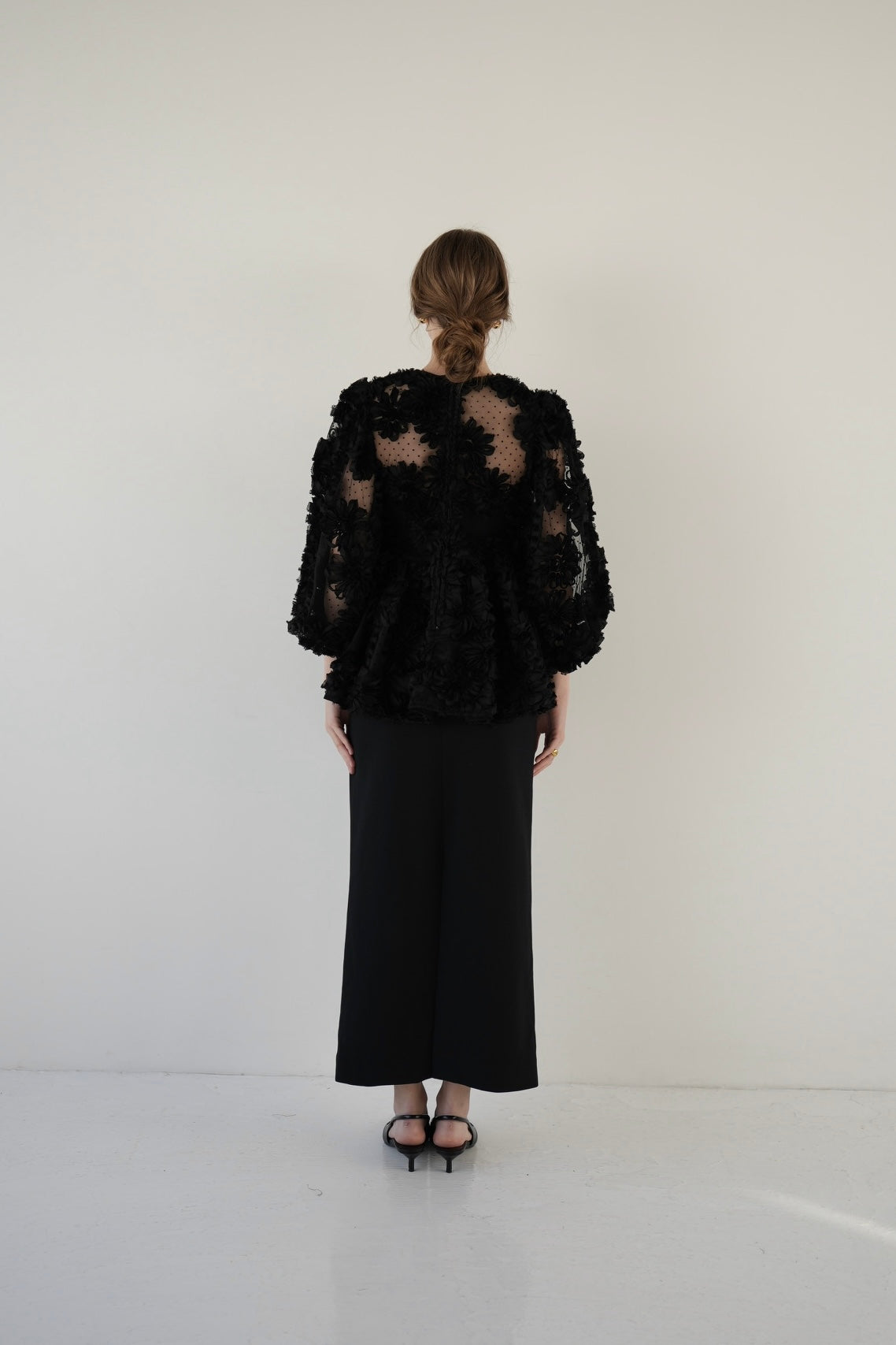 flower peplum blouse