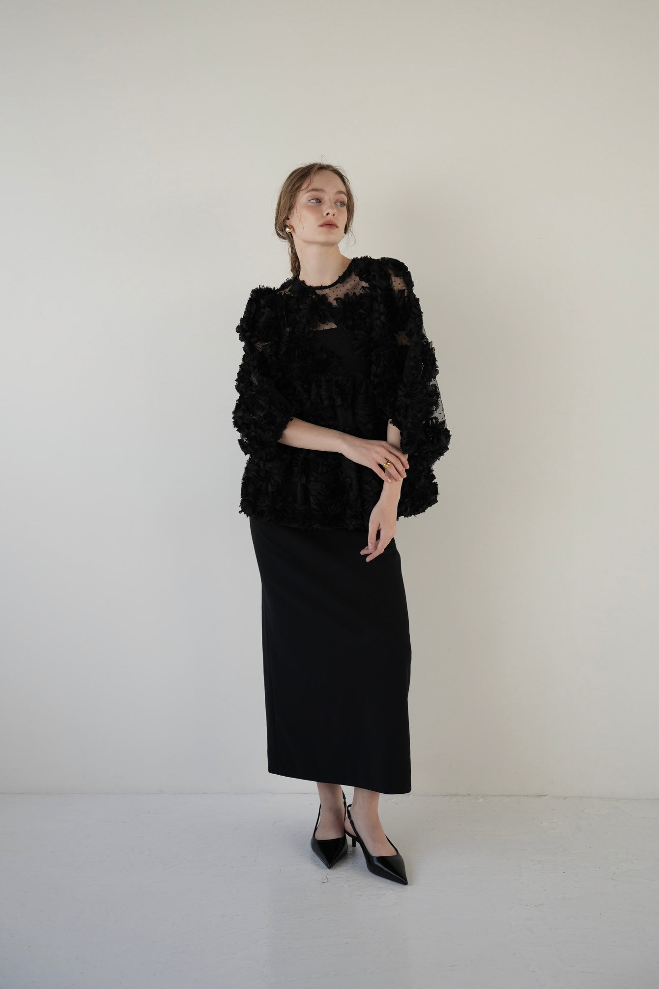 flower peplum blouse