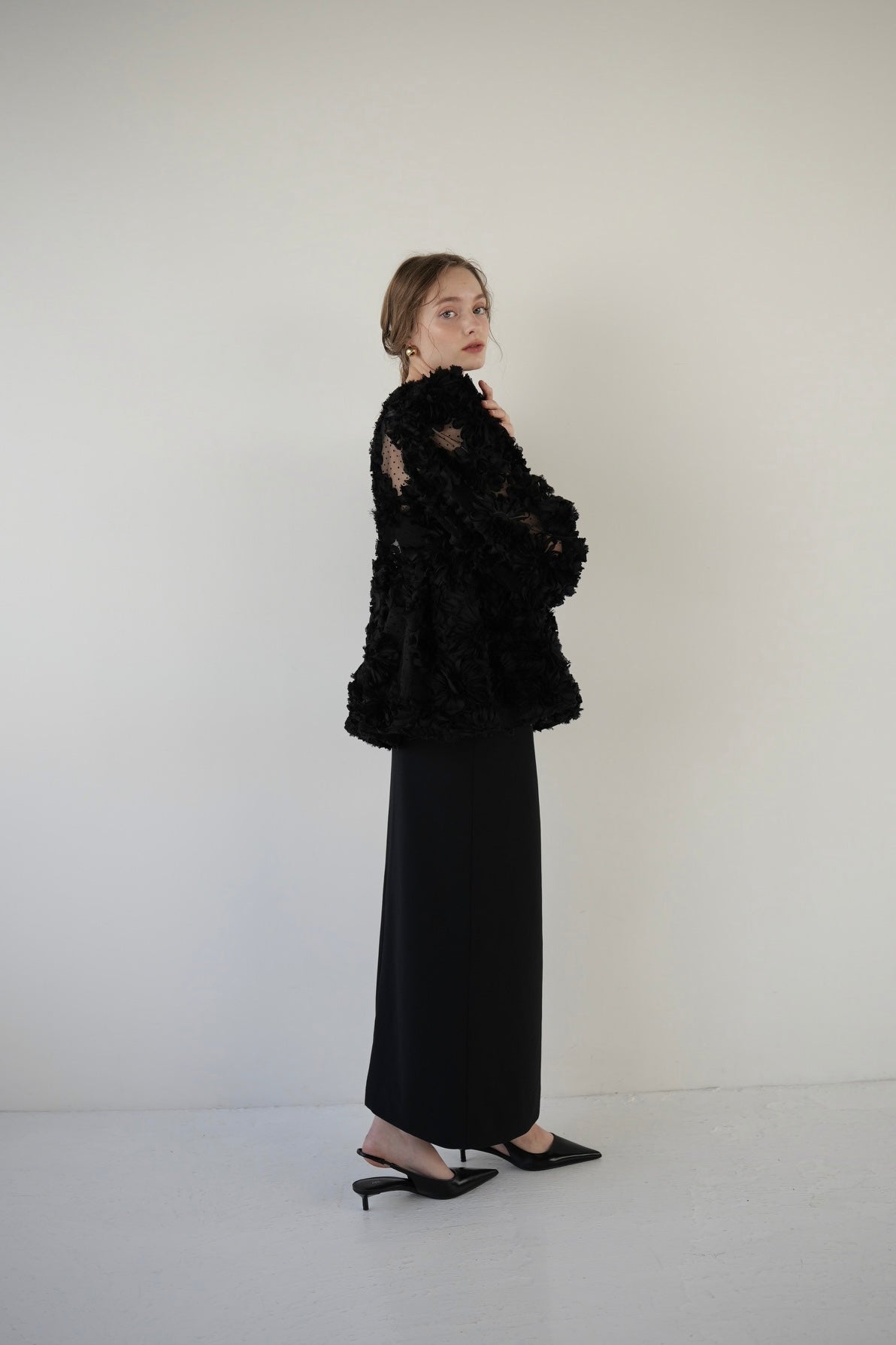 flower peplum blouse