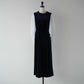 velour dot long dress
