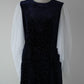 velour dot long dress