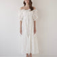 frill collar tiered one-piece