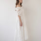 frill collar tiered one-piece