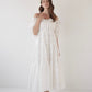frill collar tiered one-piece