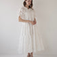 frill collar tiered one-piece