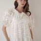frill collar tiered one-piece