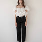 volume peplum tops