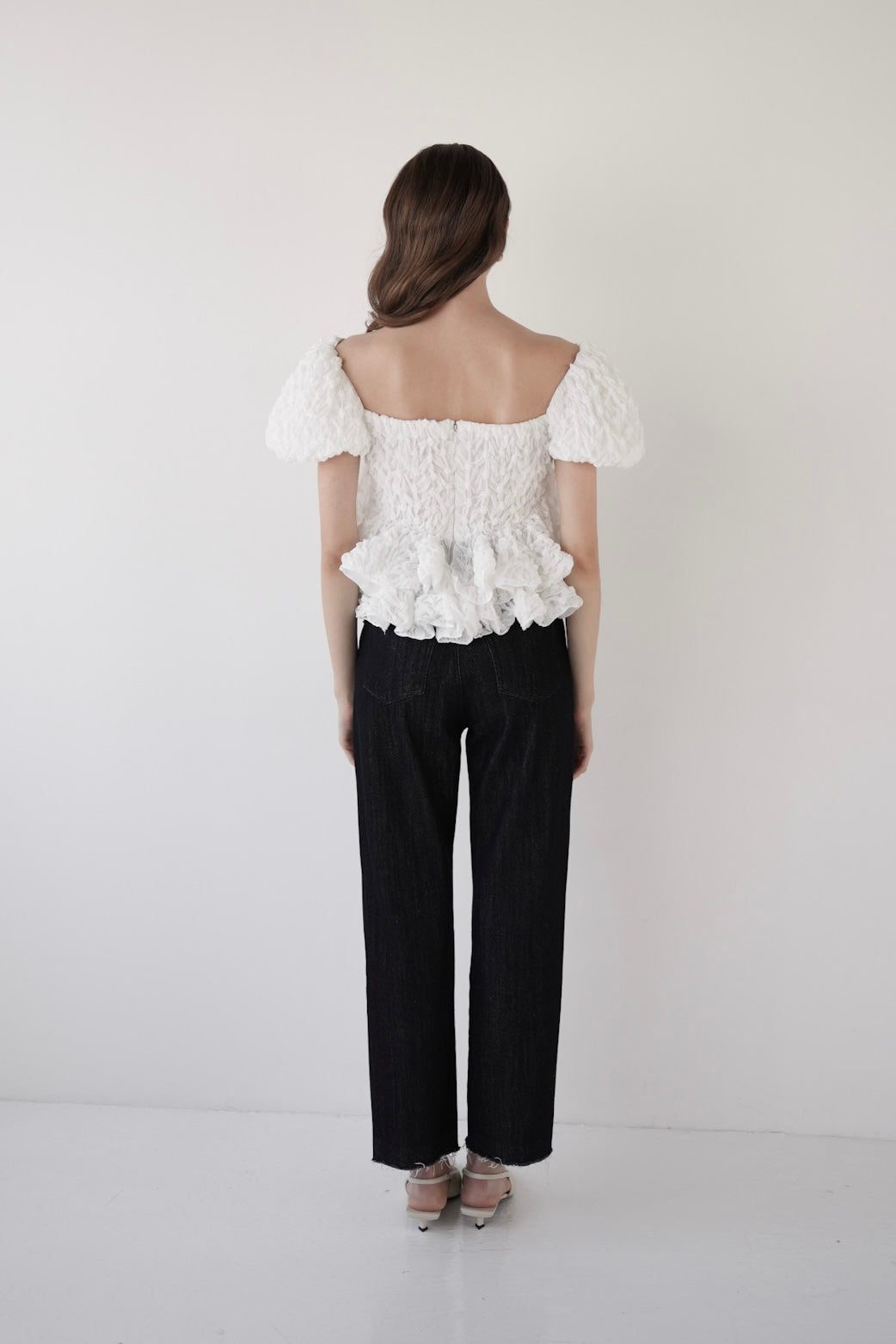 volume peplum tops