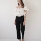 volume peplum tops