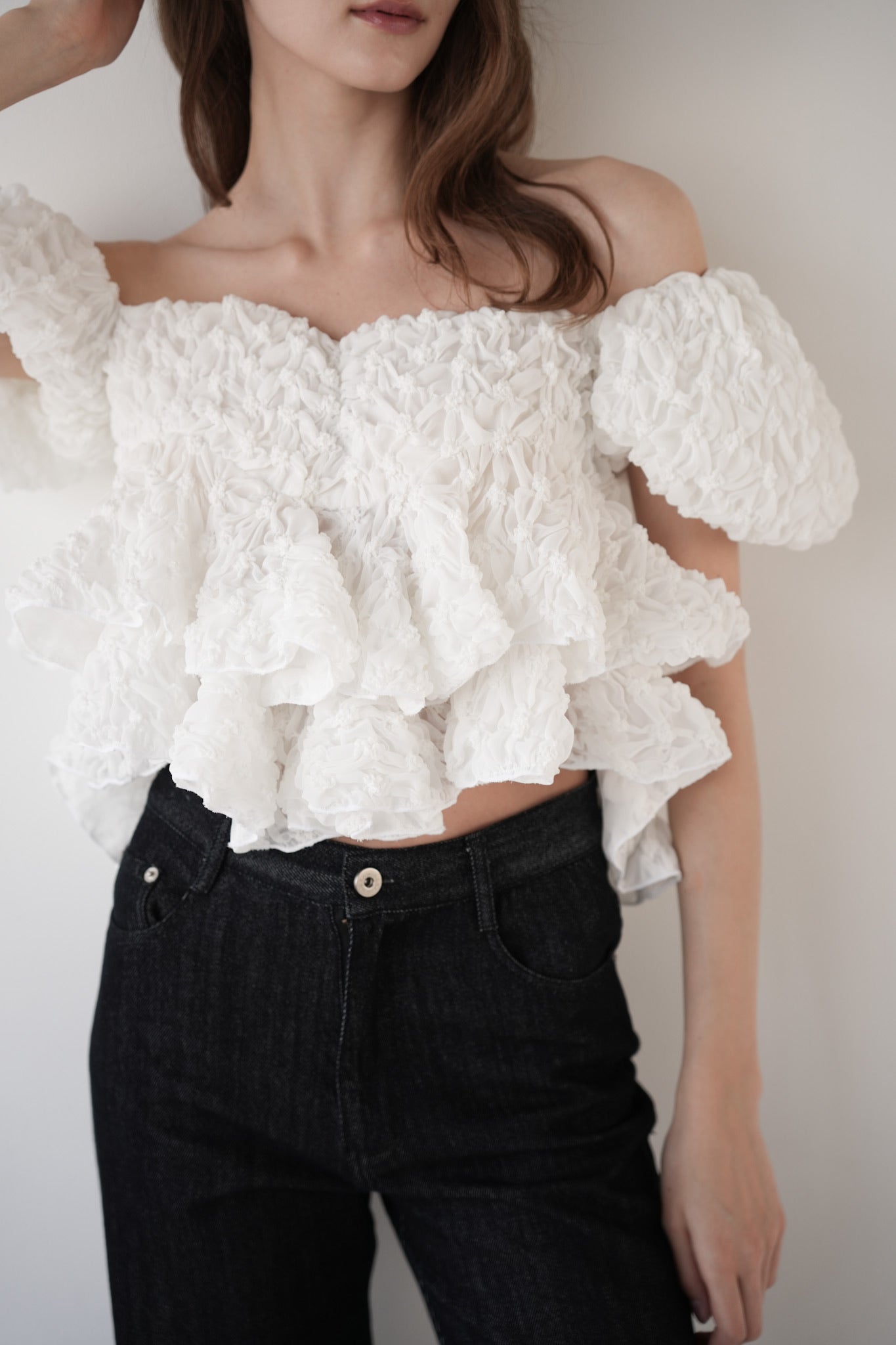 volume peplum tops – Acka online store
