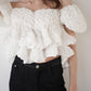 volume peplum tops