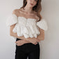 volume peplum tops