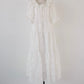 frill collar tiered one-piece