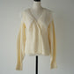 lace collar knit cardigan