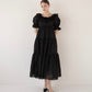 frill collar tiered one-piece