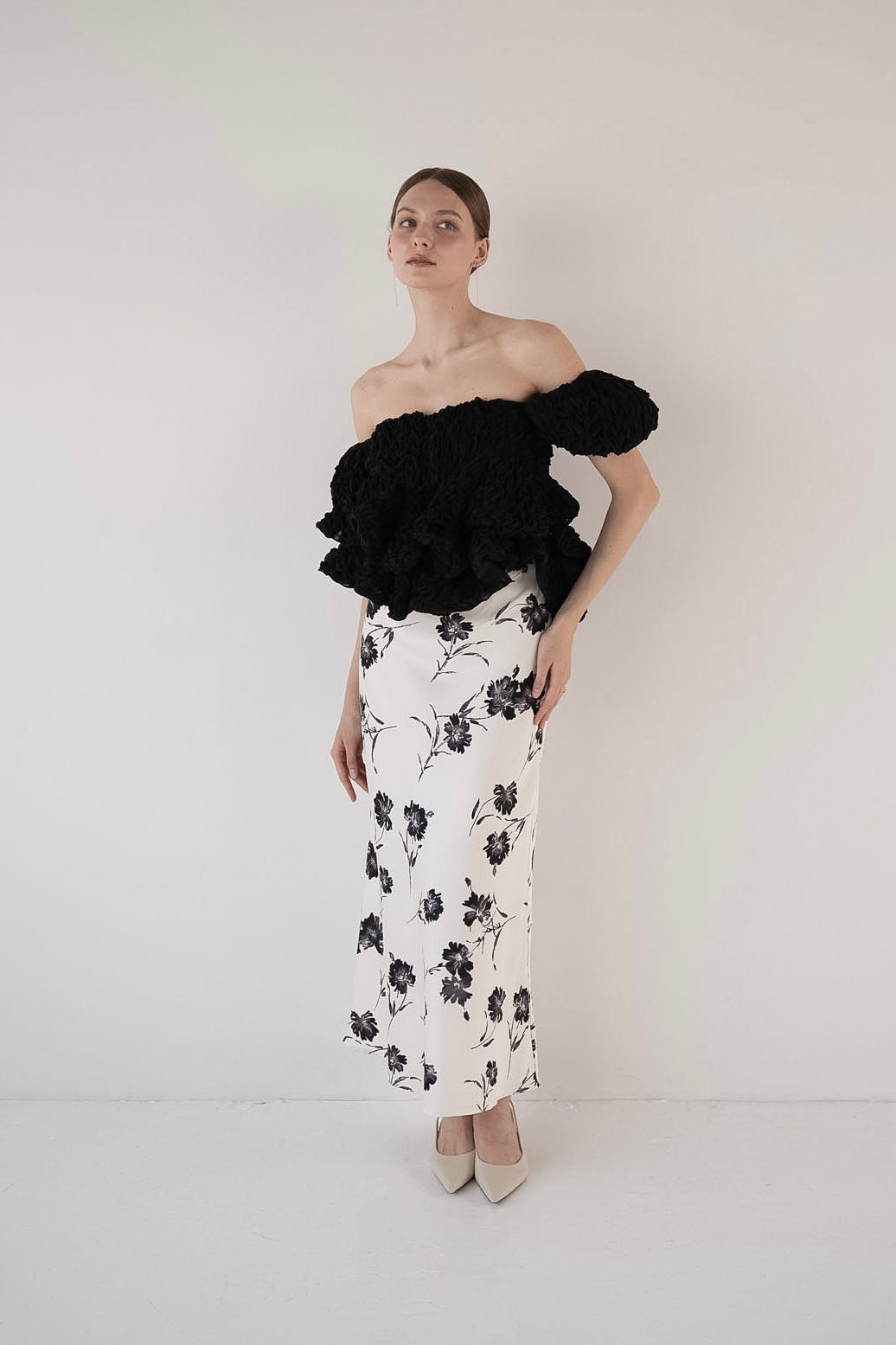 volume peplum tops