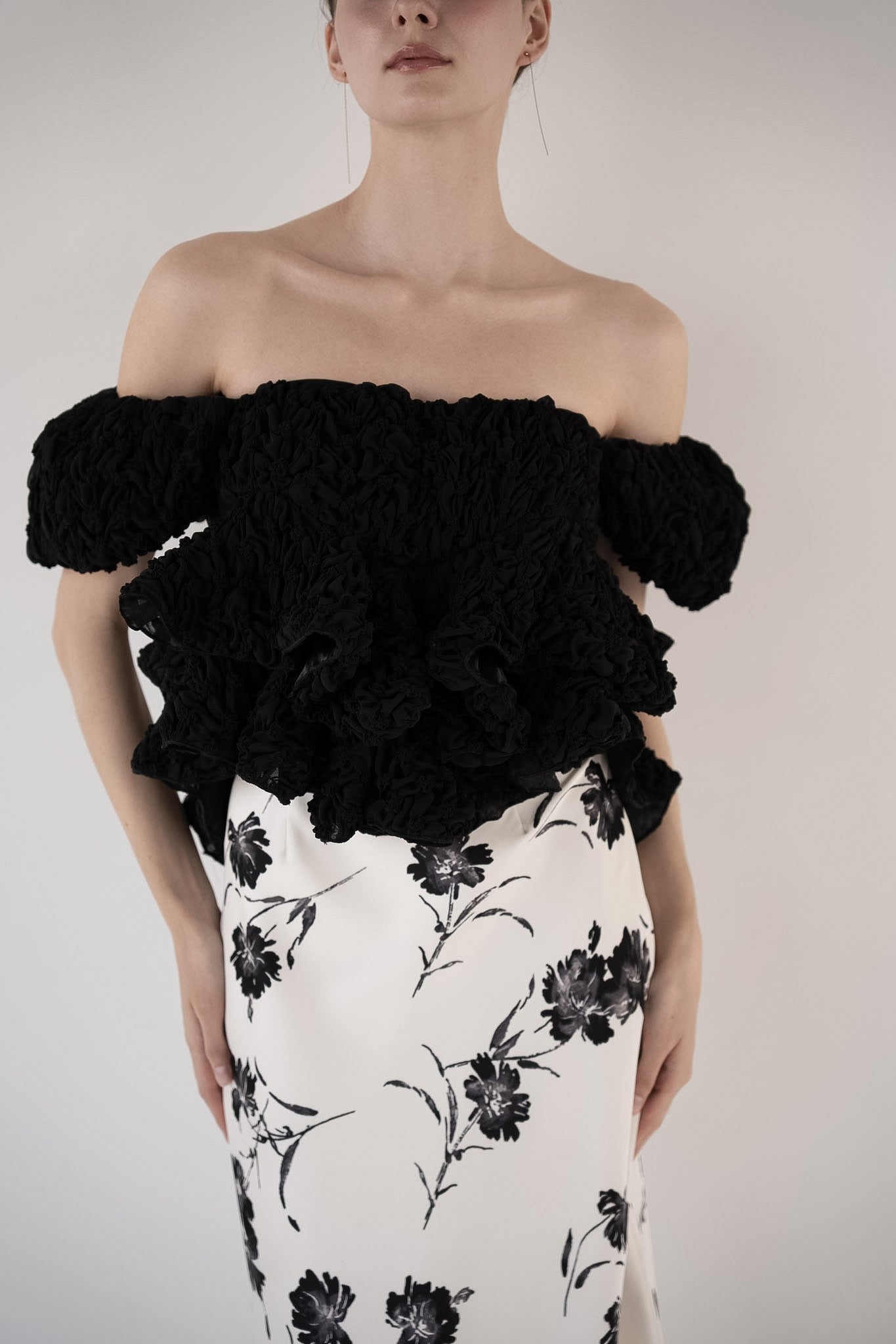 volume peplum tops