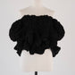volume peplum tops