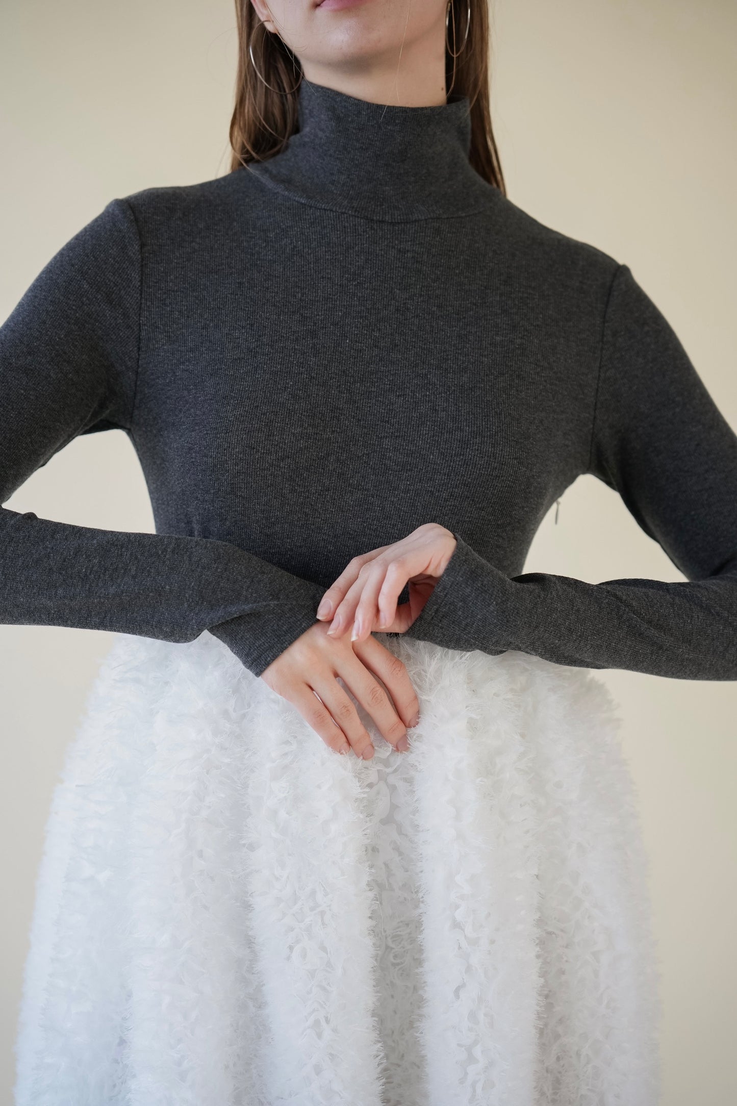 tulle form one-piece