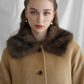 fur flare middle coat