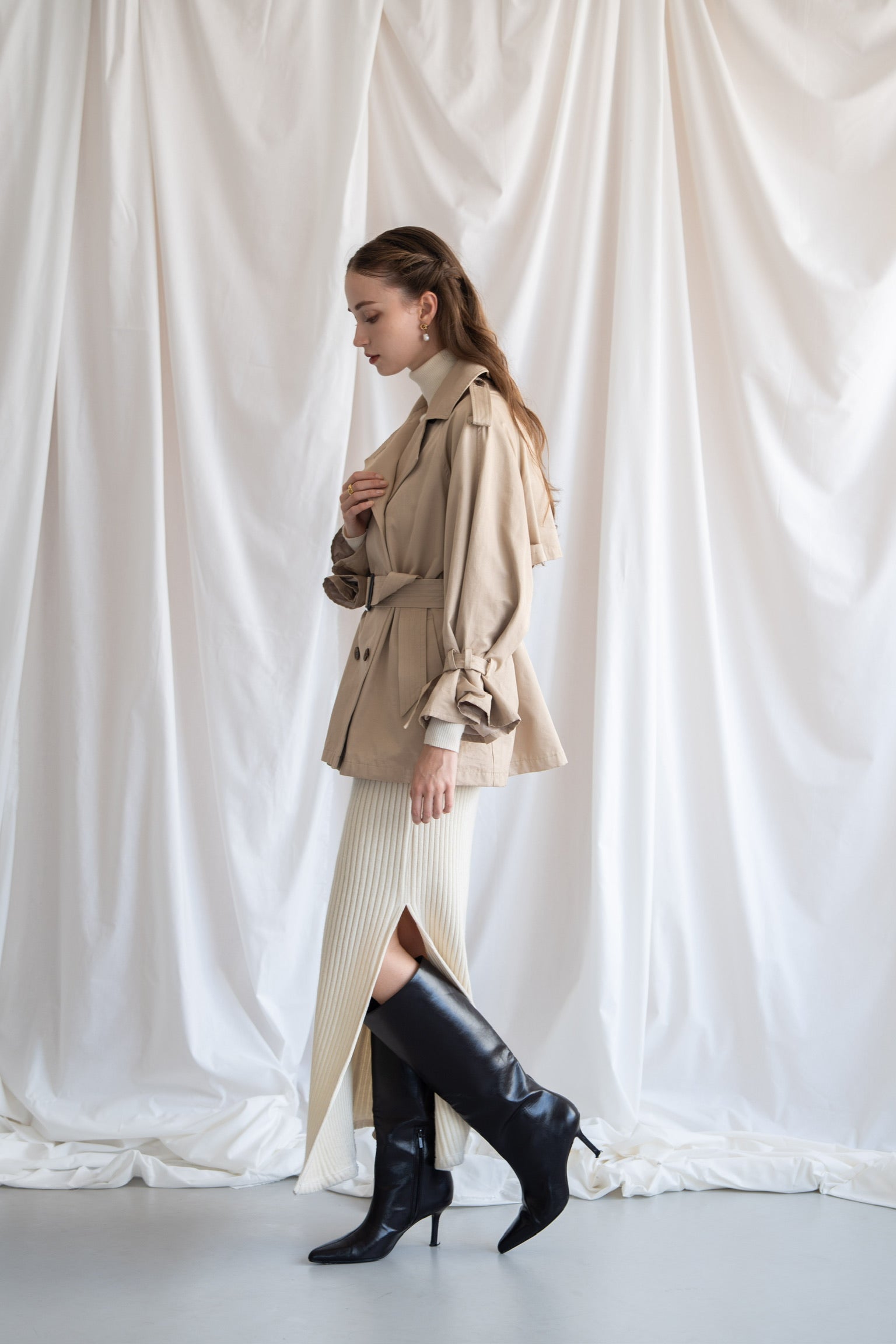 short trench coat – Acka online store