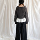 frill hand knit cardigan
