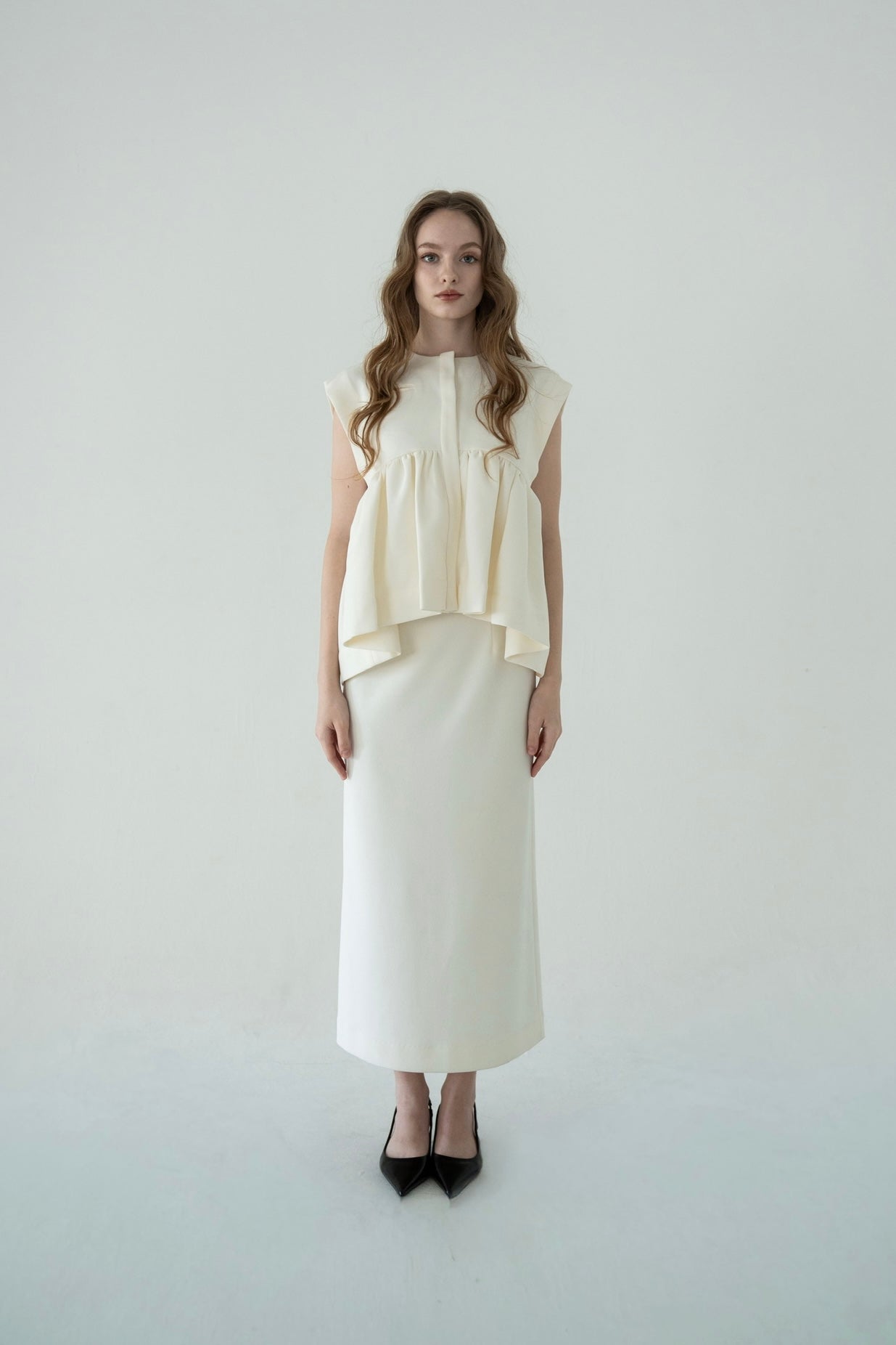 georgette peplum tops