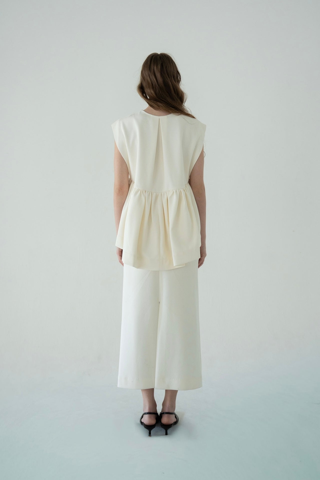 トップス acka peplum knit tops georgette peplum tops – Acka online store
