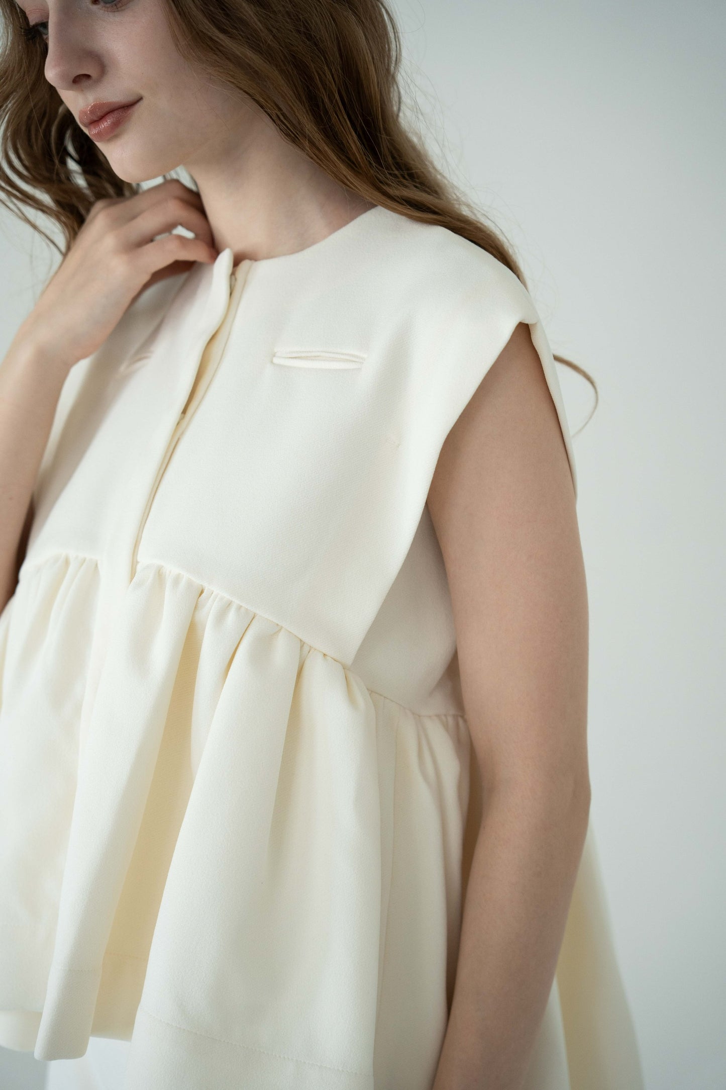 georgette peplum tops