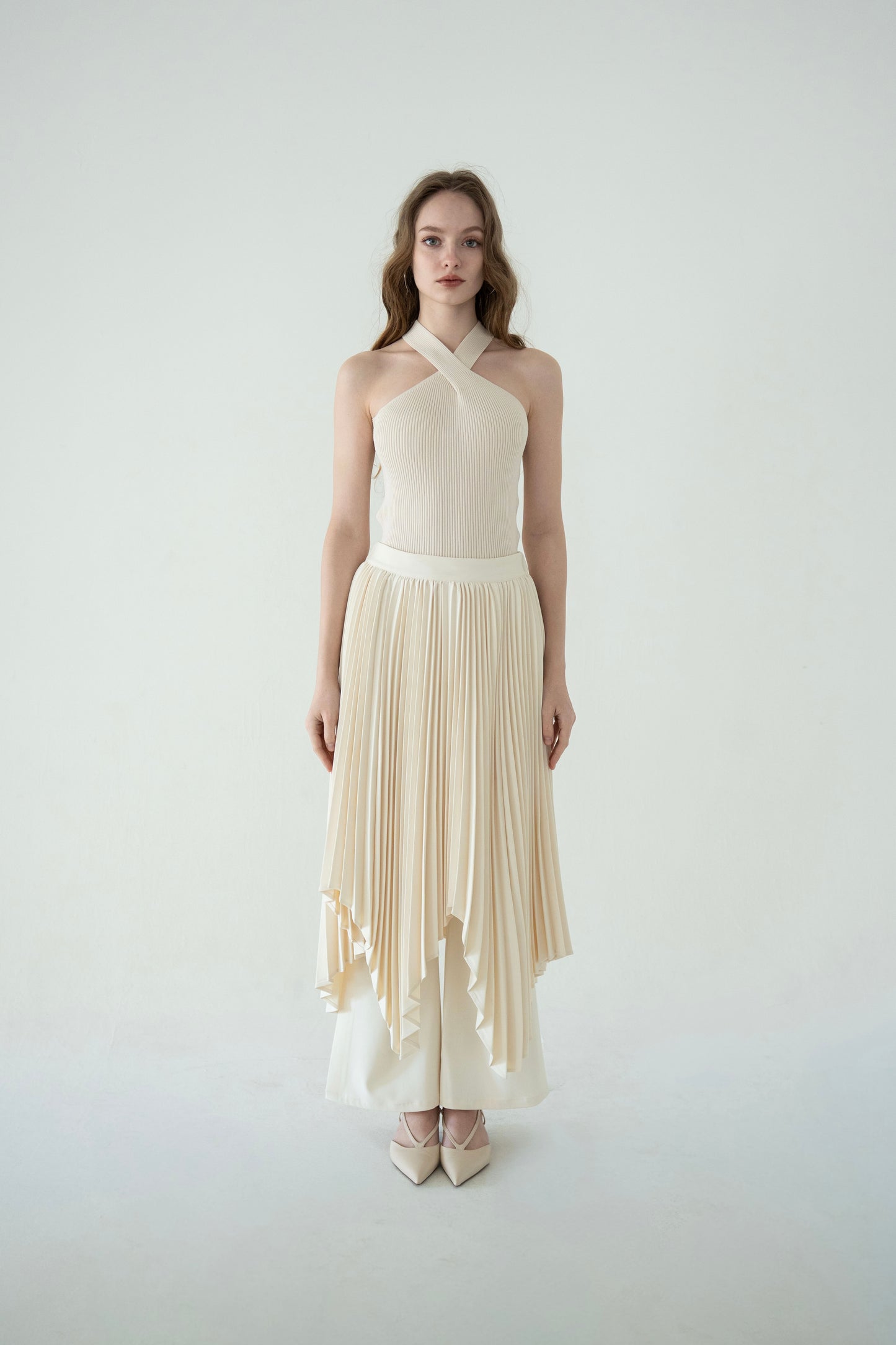 soft pleats skirt