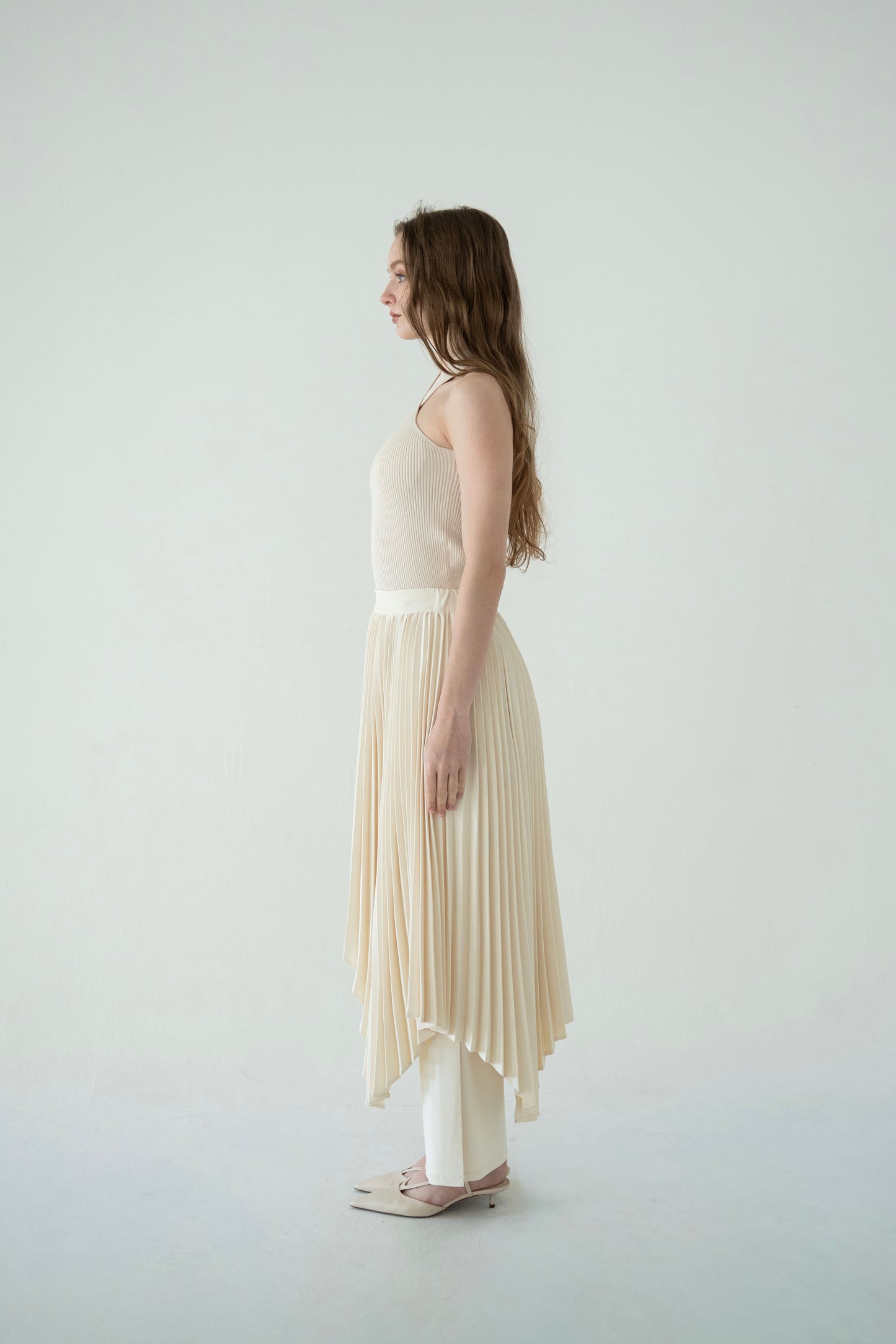 soft pleats skirt