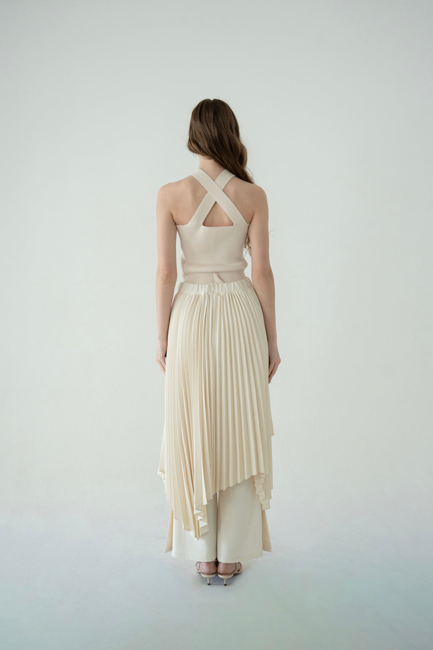soft pleats skirt