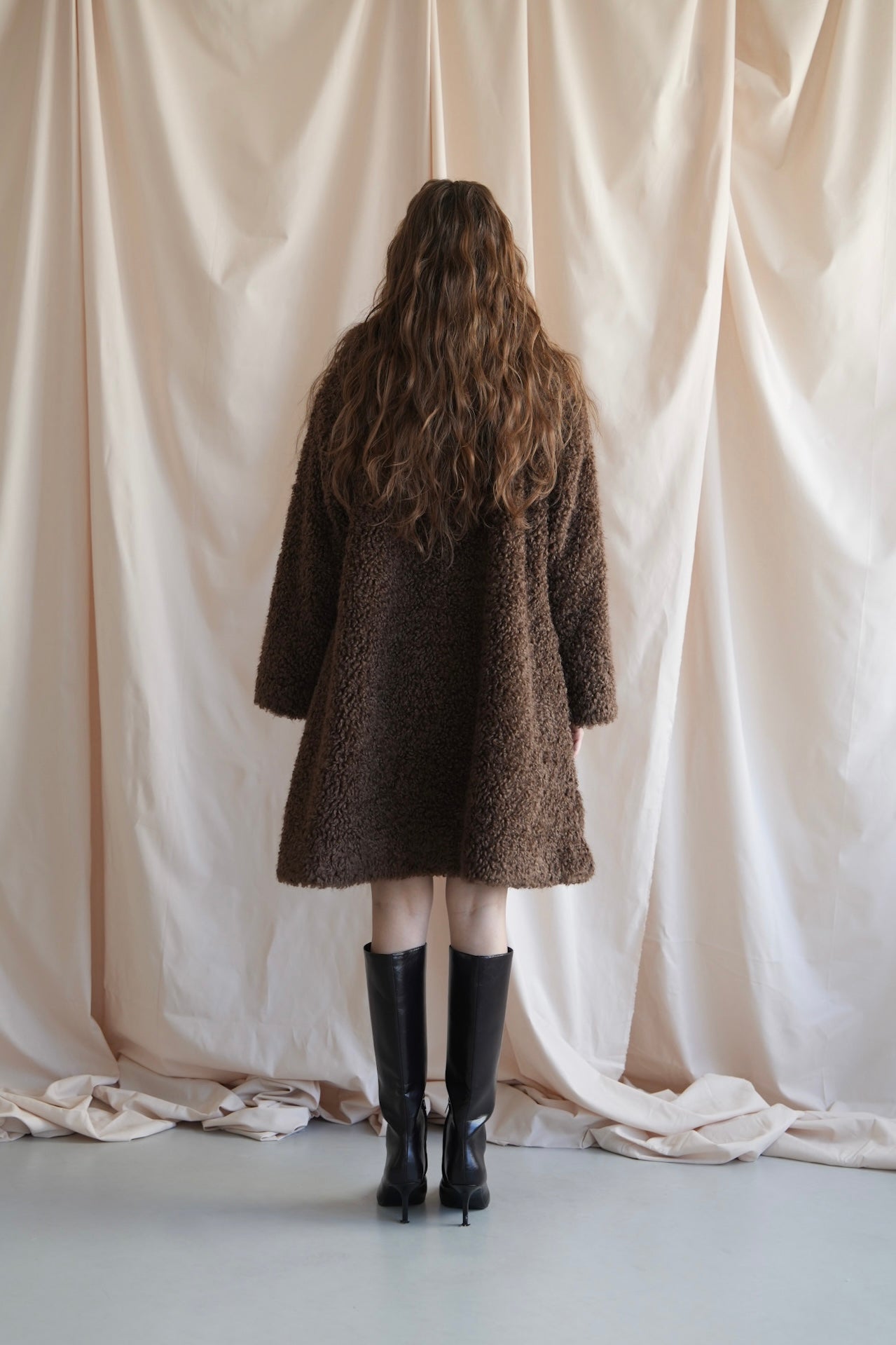 layered collar boa coat – Acka online store