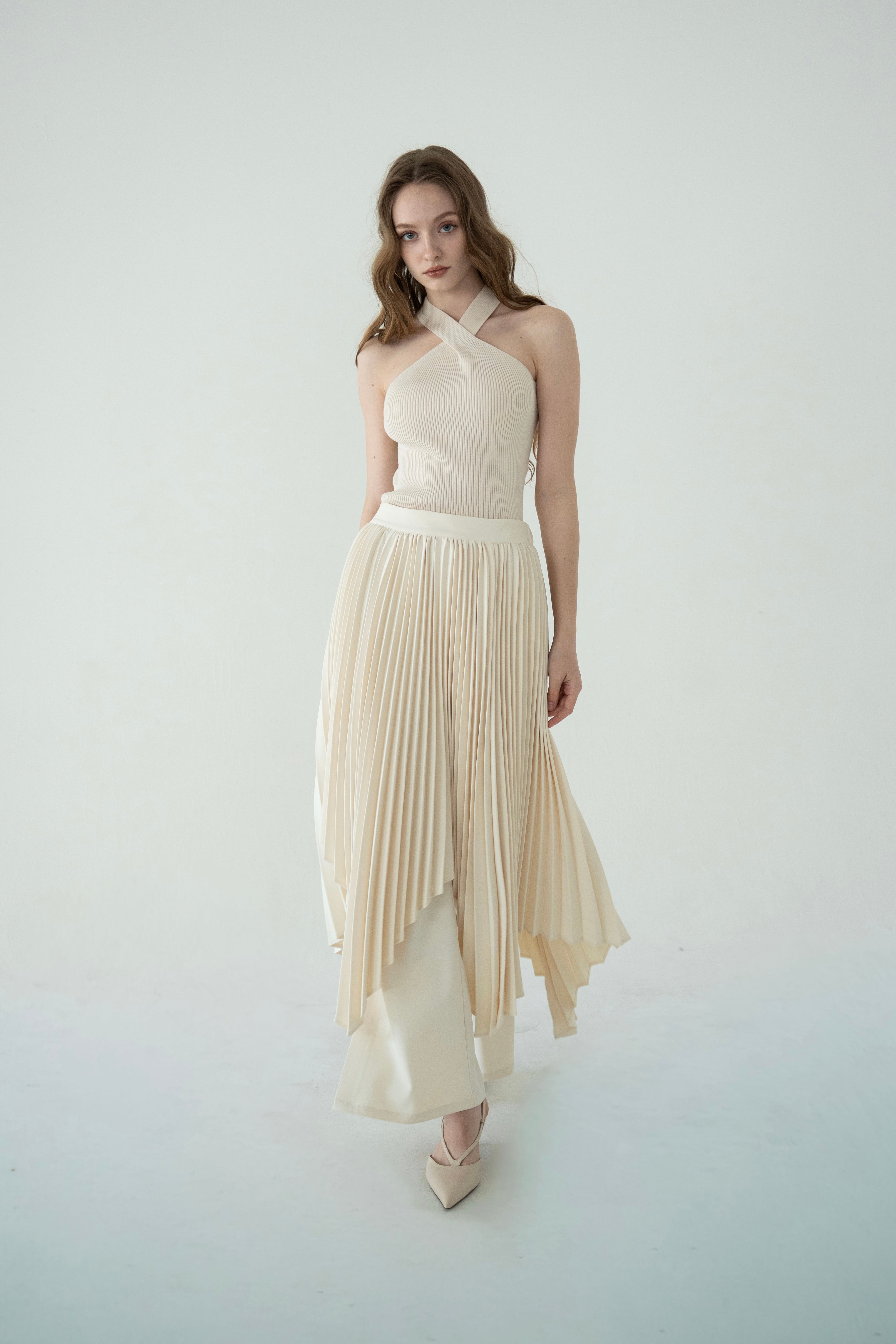Ackaアイボリーチュールフレアスカート SKIRT – Acka online store