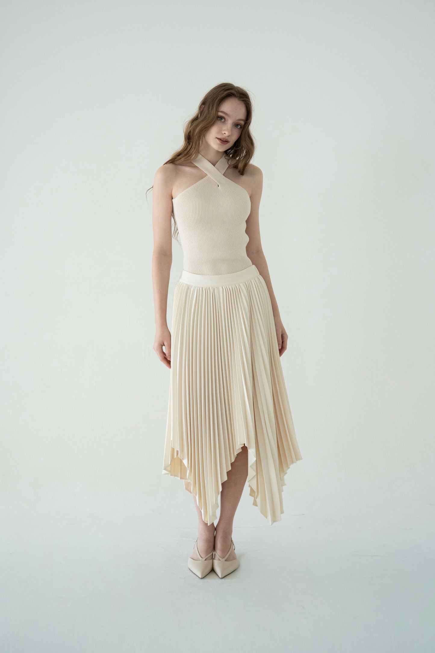 soft pleats skirt
